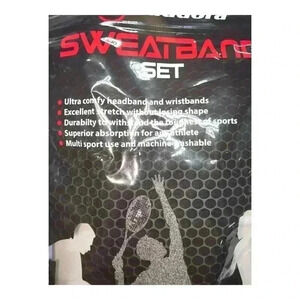 Suddora WRISTBANDS ONLY Set *READ* Grey Wristbands Multisport Super Absorption